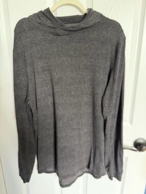 Lululemon Men's Lightweight Hooded Long Sleeve  - Dark Gray XXL